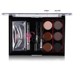 Kit pentru sprancene cu Crema Gel si pudra de contur USHAS 02-0496